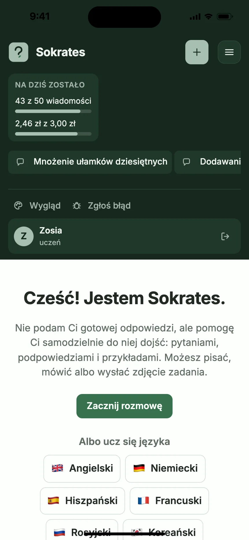 Menu ucznia: co zostało na dziś